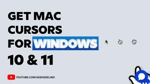Mac os Cursor for windows 11