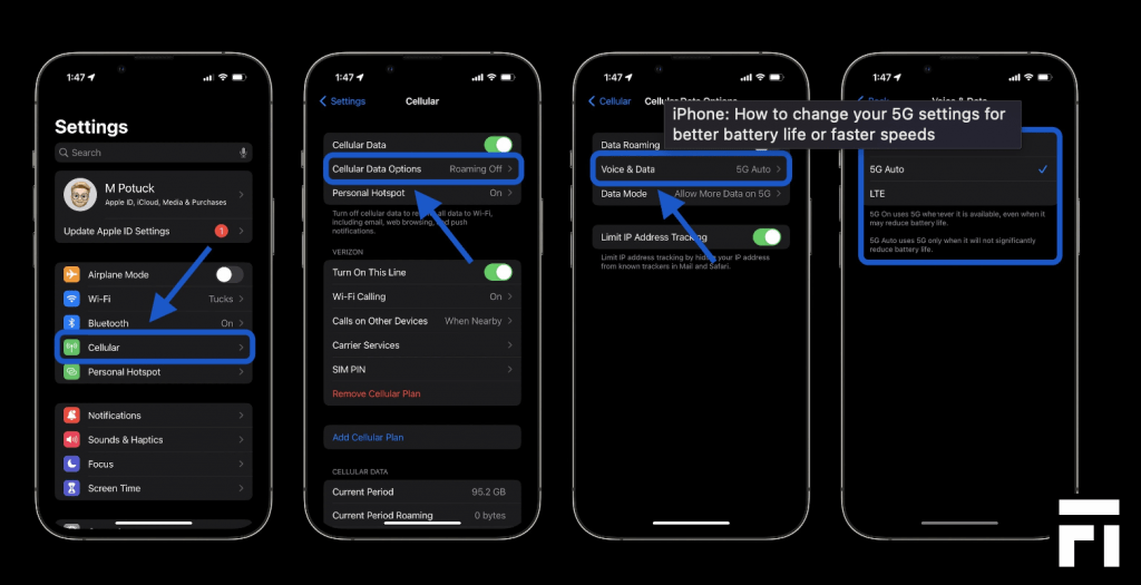 Enable 5G on iPhone 14
