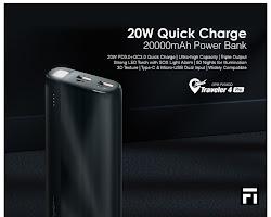 Oraimo Traveler 4 Pro PD3.0 QC3.0 Quick Charge 20000mAh